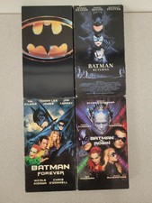 Batman VHS Lot of 4. Batman, Returns, Forever, Batman & Robin ~ Keaton Kilmer