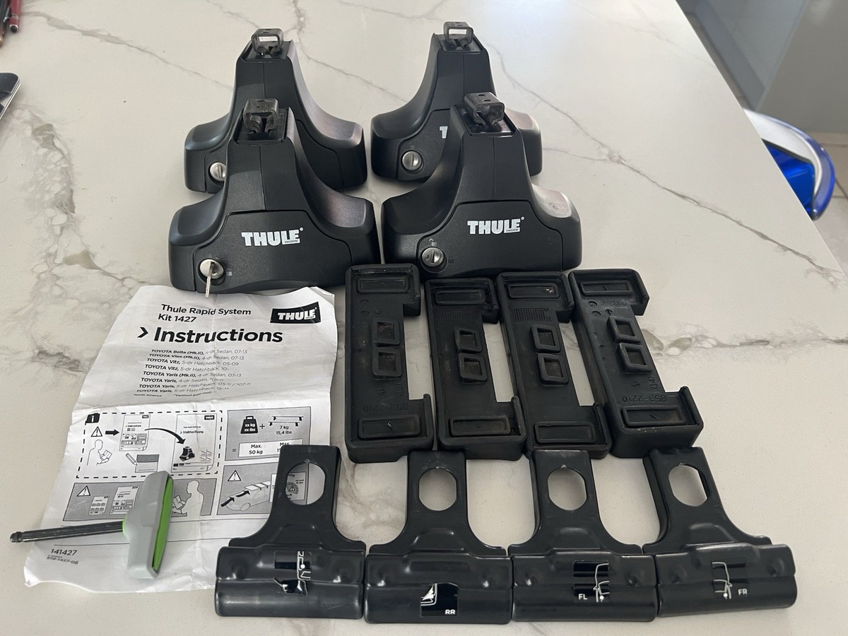BUNDLE THULE 754 FOOTPACK PLUS Fitting Kit 1427 for Toyata Belta