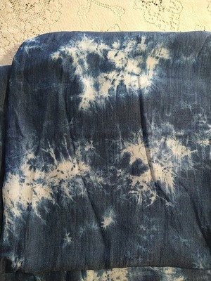 Lightweight Chambray/Denim-Look Tie-Dye Design fabric BTHY 18 x 60''