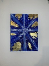 Quadro olio su tela- Celestial Art. Made In Italy By Art Student.
