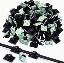 Kabelhalter Klebesockel für Kabelbinder Kabelclip Kabelklemm Selbstklebend