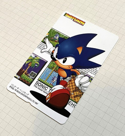 1997 Sonic the Hedgehog Japanese Phone Card SEGA Saturn Magazine Sonic Jam Gift