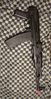 Ghk akms AIRSOFT  GAS BLOWBACK Ak GBBR orange tip custom black parts full metal 