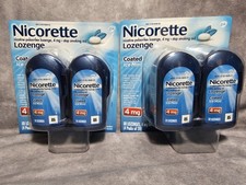 Nicorette Lozenge Stop Smoking Coated Ice Mint 4mg 80 Lozenges New Exp 11/2026 