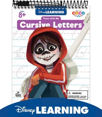 Disney Learning Coco Trace With Me Cursive Handwriting Workbook for Kids Age...
