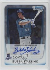 2011 Bowman Draft Chrome Prospects Auto Bubba Starling #BCAP-BS Auto 0mm9
