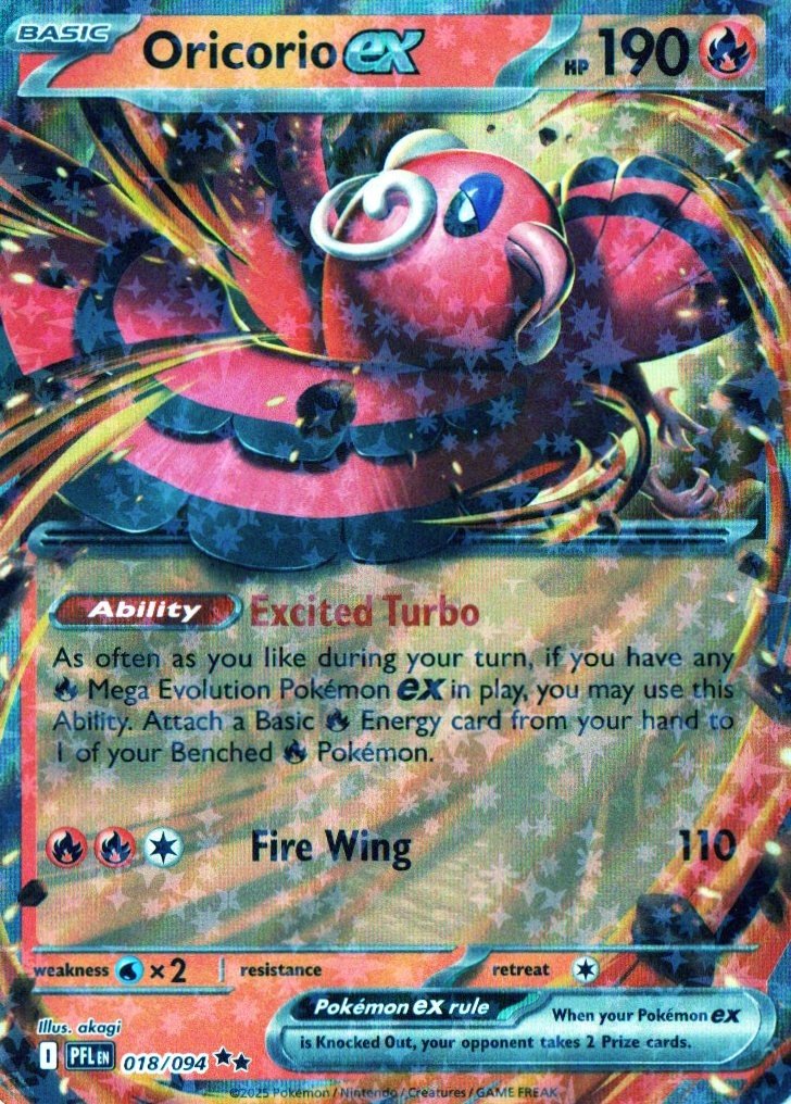 Oricorio ex Double Rare ME02: Phantasmal Flames 018/094 LP