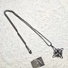 Celtic Knot Cross Silver Tone 24 Inches