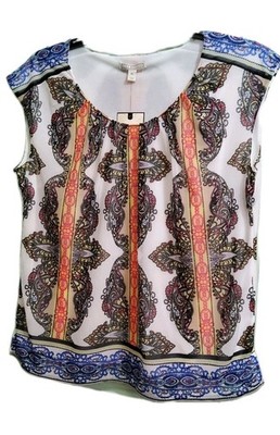 Dana Buchman XL Paisley Top Lined. New. See Pics For Measurements NWT $44