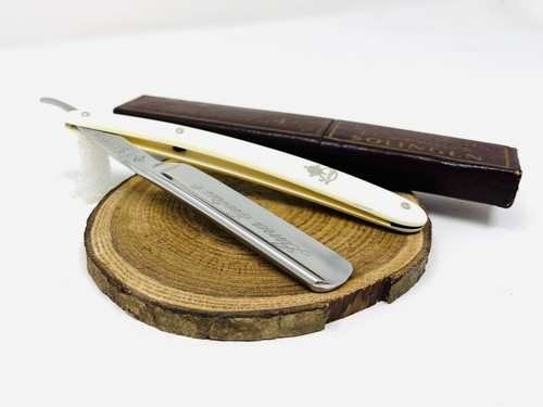 LUNA vintage straight razor rasoio a mano libera rasiermesser SHAVE READY - Foto 4 di 15