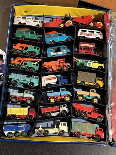 Vintage Matchbox Car Lot (1960's, 30 Cars - Utility Vehicles + Accessories)