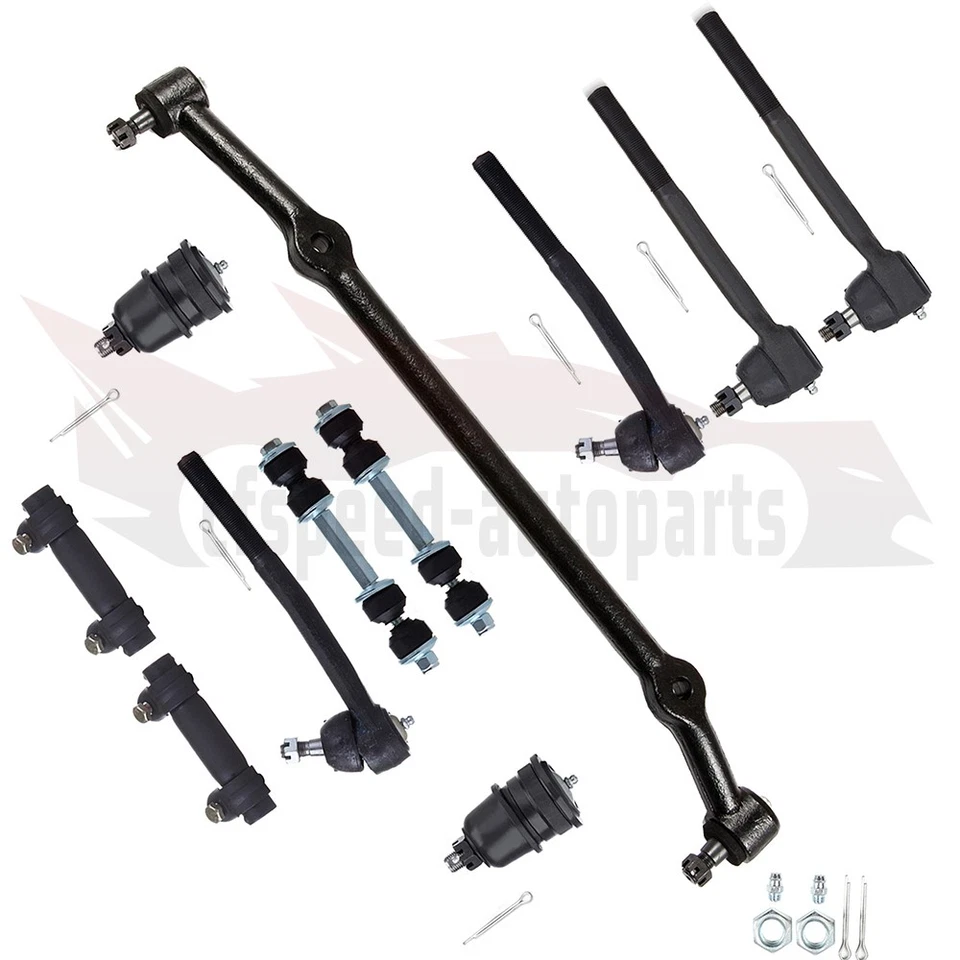 11pcs Lower Ball Joints Steering Sway Bar Tie Rod For 1978-1989 Buick Electra - Image 2 of 3
