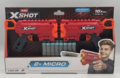 ZURU X-Shot Excel Micro Dart Blaster Guns with 16 Foam Darts Ages 8+