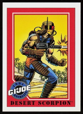 #ad 1991 Impel G.I. Joe Desert Scorpion #130 NON SPORT CARD $2.50