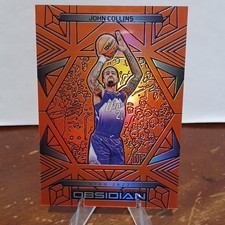Panini 2024-25 Obsidian John Collins #10 Utah Jazz Orange Flood 035/125