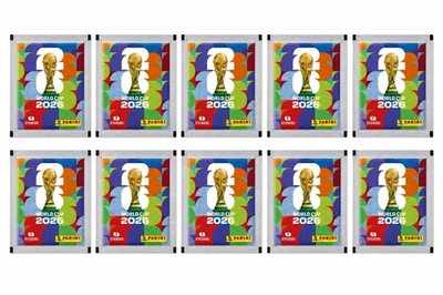 10x Fifa World Cup 2026 Sticker Tüten  7 Sticker je Tüte   insgesamt 70 Stickern