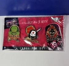 Suicide Squad 3 Lapel Pin Set DC Comics 2016 Quantum Mechanix Inc. - NEW