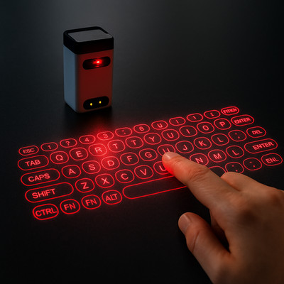 QWERTY Holographic Laser Bluetooth Tastatur - Portable Virtual Keyboard