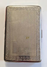 Antique Napoleon III Silver-Plated Cigarette Case c.1900 – Belle Époque