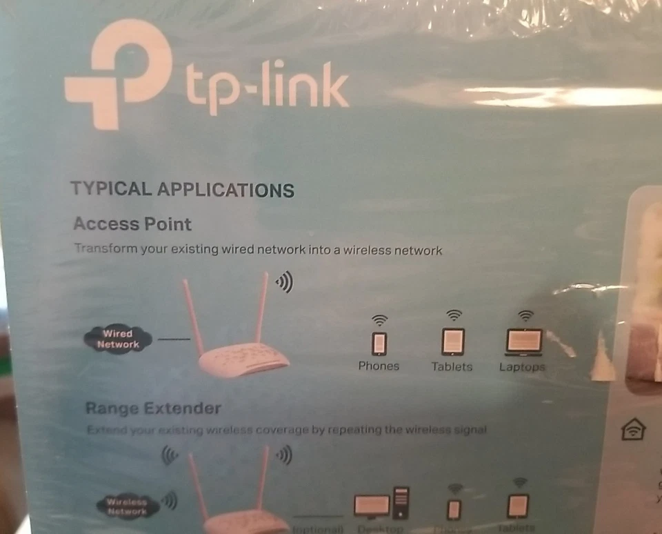 TP-Link WiFi Access Point TL-WA801N, 2.4Ghz 300Mbps, 2 Fixed Antennas - Image 3 of 4