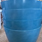 Allen And Roth Set Of 4 Plastic Flower Pots Blue