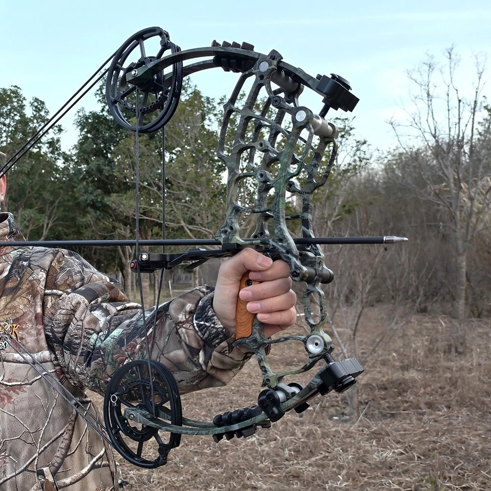 Dual-Use Compound Bogen Pfeil Stahlkugel 30-60lbs Bogenschießen Beidhändig Jagd - Bild 4 von 4