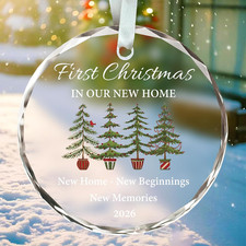 Housewarming Gifts New Home Ornament 2026, First Christmas in Our New Home New