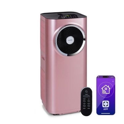 Mobile Klimaanlage App 3-in-1 Funktion mobil 10000 BTU Nachtmodus 440 m³/h Rosa