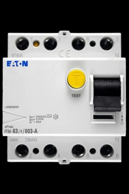 EATON 63 AMP 30mA VIERPOLIG RCCB TYP A PFIM-63/4/003-A XPOLE