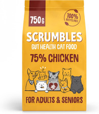 Scrumbles Adult and Senior Cats Dry Food, 750G 10.96 per kilo