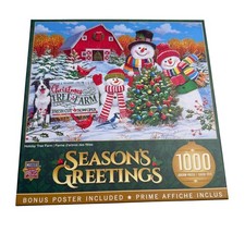 MasterPieces Saisonbegrüßungen Feiertagsbaumfarm 1000 Teile Puzzle NEU