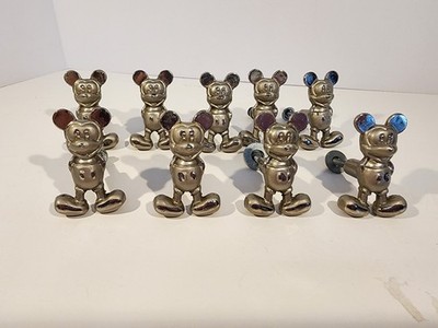 Disney Mickey Mouse Metal Drawer pulls/ Dresser Knobs Lot Of 9