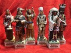 Lot Of 6 Ski Country Native American Indian Mini Decanters — photo 1