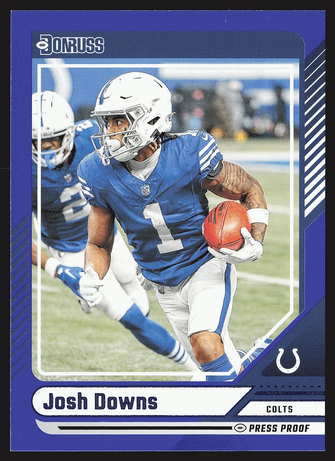2024 Donruss #274 Josh Downs Press Proof Blue