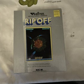 Rip off Vectrex Video Game Cartridge Complete Overlay Manual OEM pkg