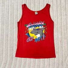 VTG 90s shark tank top Size XL retro summer beach vacation
