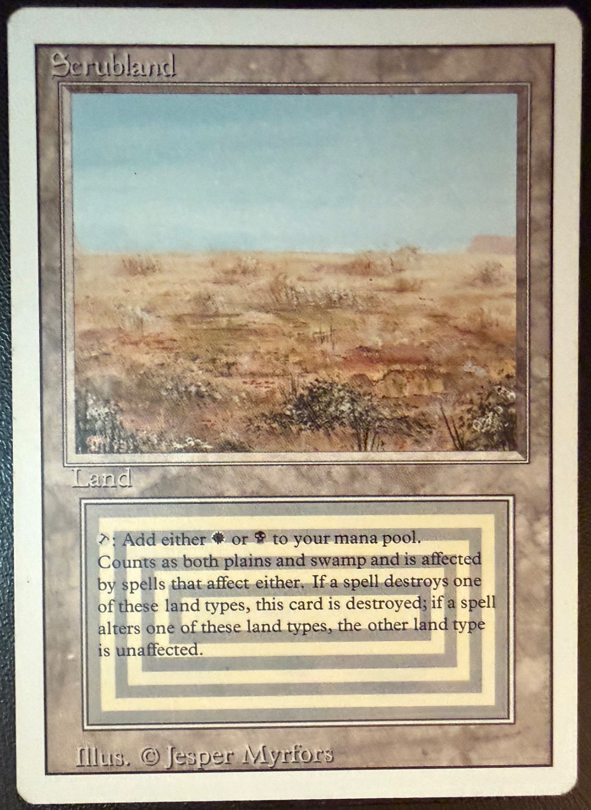 Scrubland Revised MTG EXC _ Free US shipping