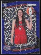 Georgia Amoore 2025 Panini Prizm WNBA Blue Velocity Prizms Refractor Rookie #140