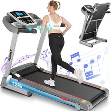 2.5HP White Treadmill 3.25HP Smart Foading Incline Treadmill with APP Control  
