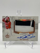 2019 LEAF TRINITY NICK QUINTANA PATCH AUTO NO. PA-NQ1