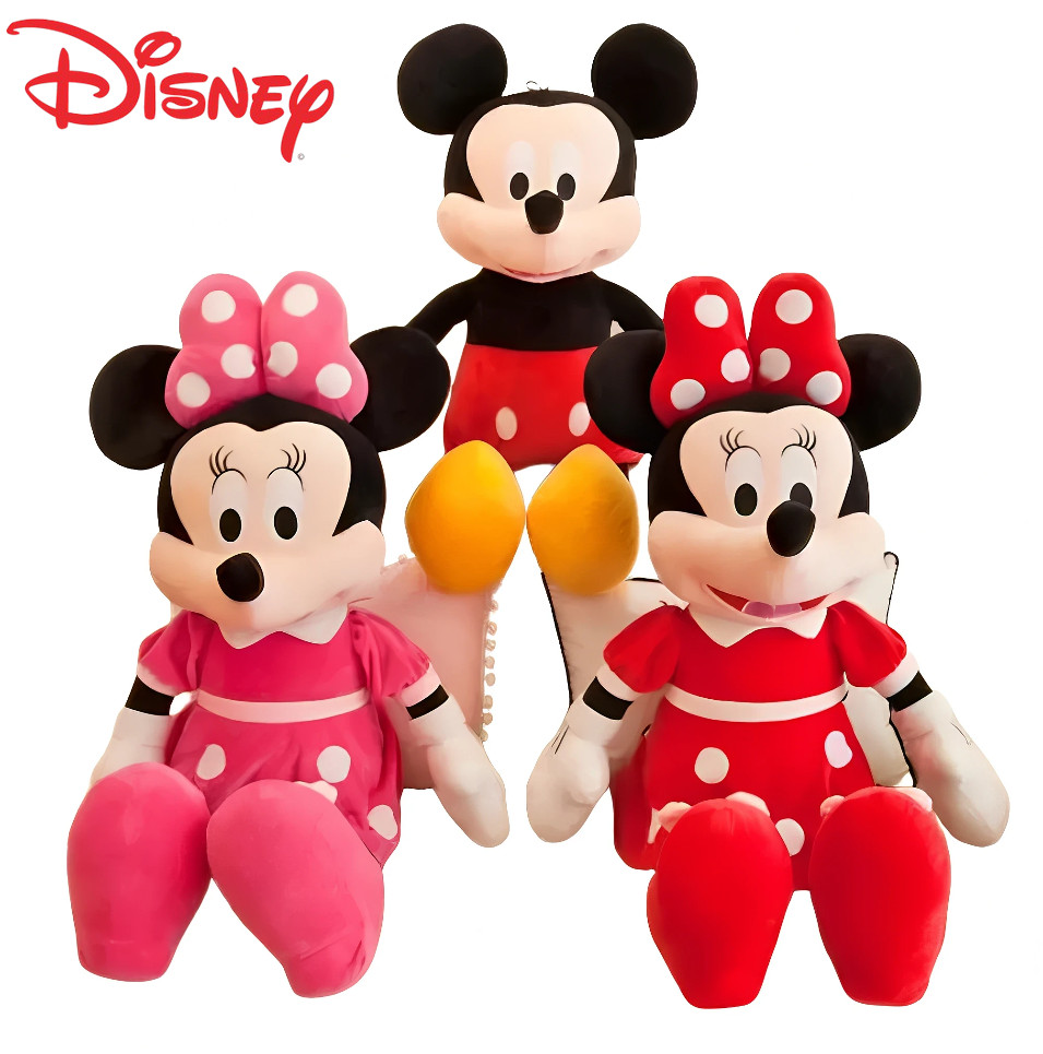 Peluche Disney Mickey o Minnie 40cm - Ideal para Niños - ¡Envoltorio de Regalo!