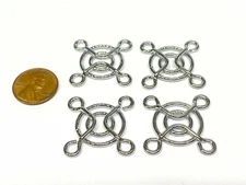 4 pieces 25mm Fan Cover Guard Grill Computer protector metal 2510