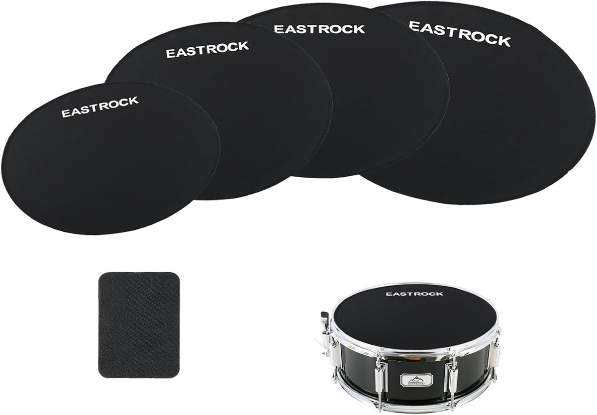EASTROCK Drum Mute Pads Set 5 Pieces Foam Drum Silencer Pads