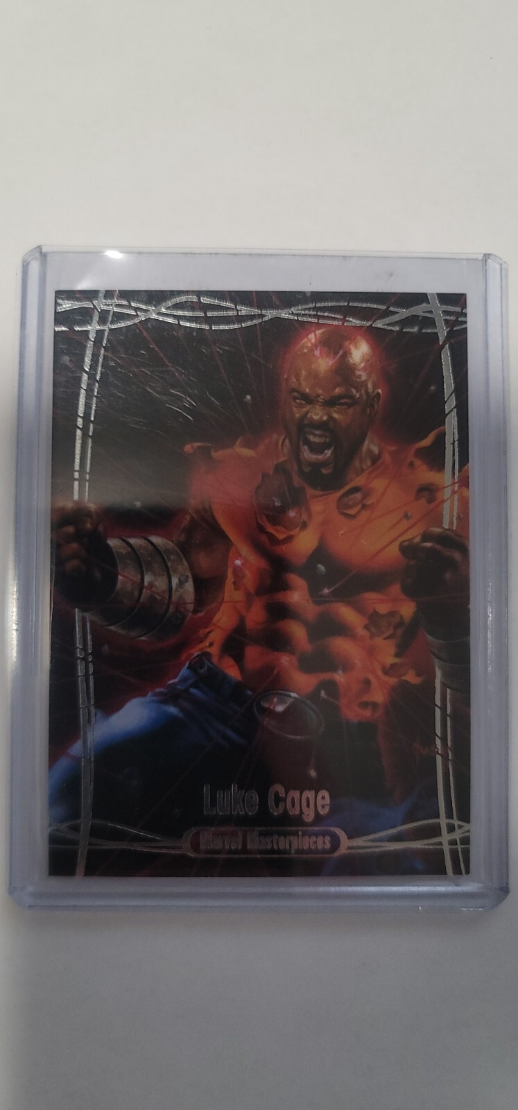 2015 2016 Marvel Masterpieces Base Card Tier 1 # 26 Luke Cage #/1999