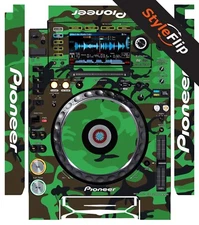 Pioneer CDJ-2000 Nexus Skin |  Green Camo | Protective Decal | StyleFlip Skins