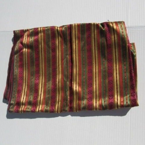 Satin Silky Multi Colored Striped Fabric for Sewing Costume Sewing Craft - Image 4 of 4