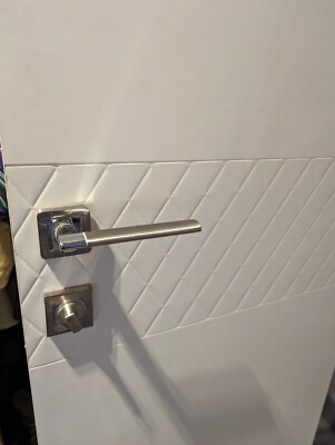 Fuaro Galaxy XM/HD SN/CP-3 Door Handle & Privacy Lock Satin Nickel