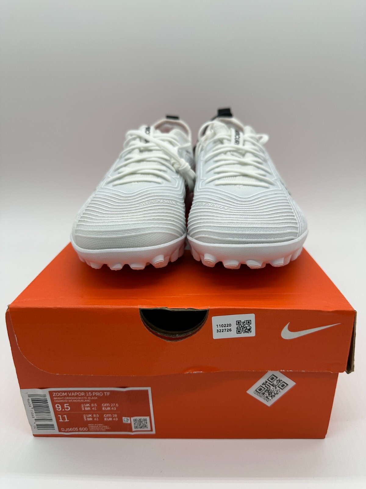 Кроссовки Nike Zoom Mercurial Vapor 15 Pro TF Ярко-малиново-белые DJ5605-600, мужские , цена 9,5