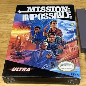 Mission: Impossible Nintendo NES Video Game Cartridge & Sleeve Tested Working