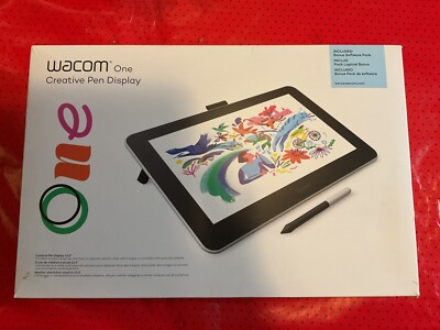 Wacom One Digital Drawing Tablet with 13.3 inch Screen, Graphics tablet, New OB.